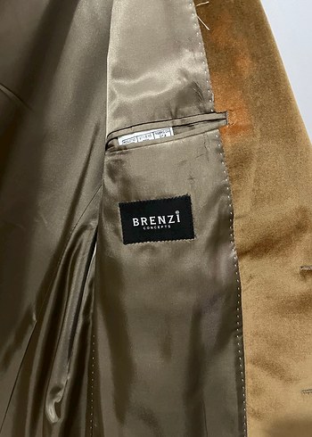 Düğmeli Kahverengi Süet Erkek Ceket - Görsel 2