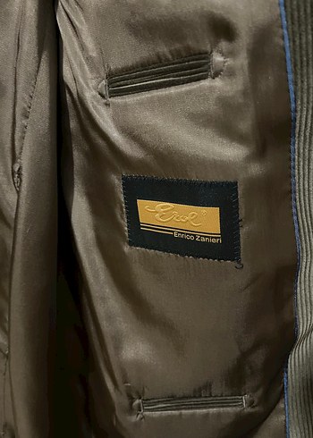 Bej Süet Erkek Ceket Düğmeli - Görsel 3