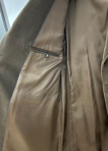 Bej Süet Erkek Ceket Düğmeli - Görsel 5