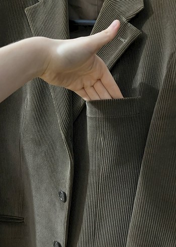 Bej Süet Erkek Ceket Düğmeli - Görsel 6