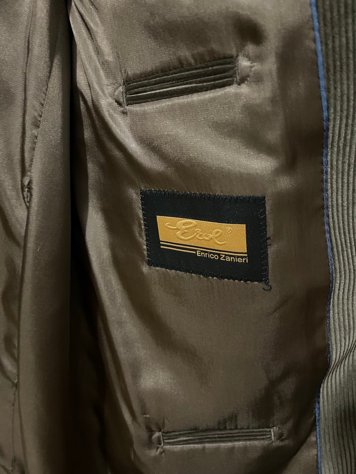 Bej Süet Erkek Ceket Düğmeli - Görsel 3