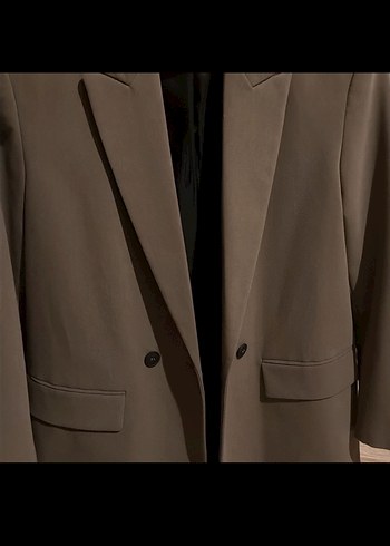 Zara haki blazer ceket - Görsel 3