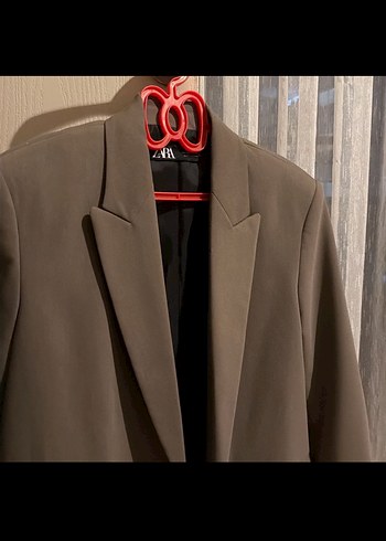 Zara haki blazer ceket - Görsel 2
