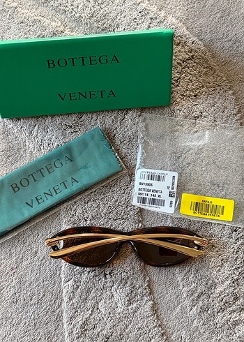 Bottega Veneta Kemer Detaylı Kahverengi Vintage Gözlük - Görsel 3