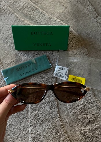 Bottega Veneta Kemer Detaylı Kahverengi Vintage Gözlük - Görsel 2