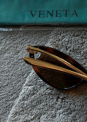 Bottega Veneta Kemer Detaylı Kahverengi Vintage Gözlük - Görsel 4