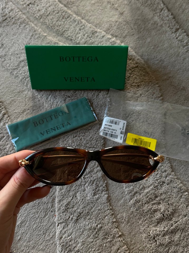 Bottega Veneta Kemer Detaylı Kahverengi Vintage Gözlük - Görsel 2