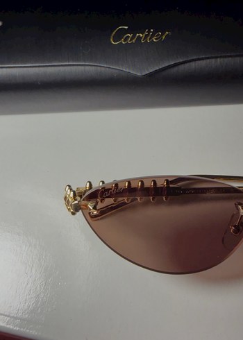 Cartier kahverengi güneş gözlüğü - Görsel 2