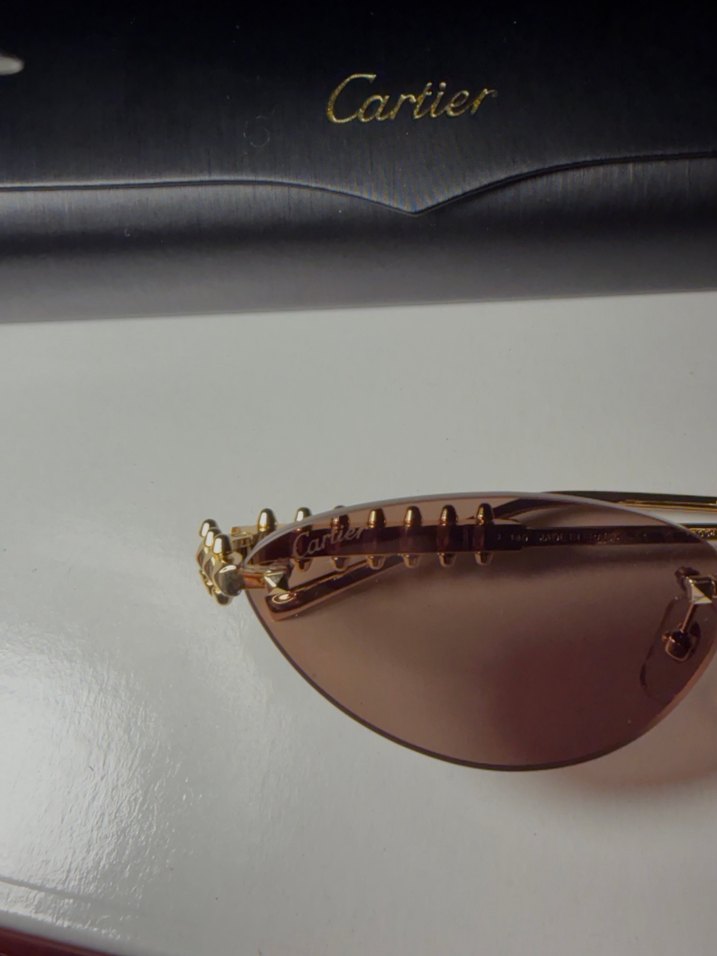 Cartier kahverengi güneş gözlüğü - Görsel 2