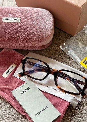 Miu miu şeffaf optik gözlük - Görsel 2