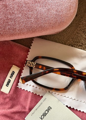 Miu miu şeffaf optik gözlük - Görsel 3