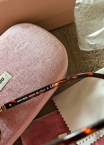 Miu miu şeffaf optik gözlük - Görsel 5