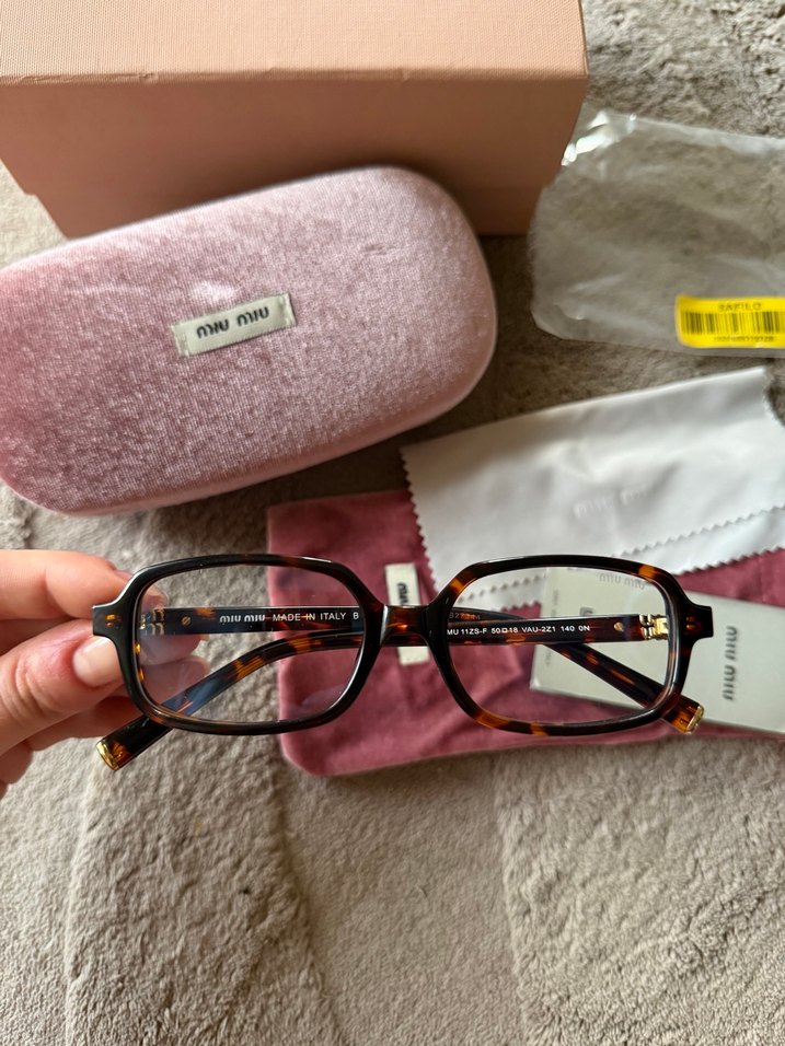 Miu miu şeffaf optik gözlük - Görsel 4