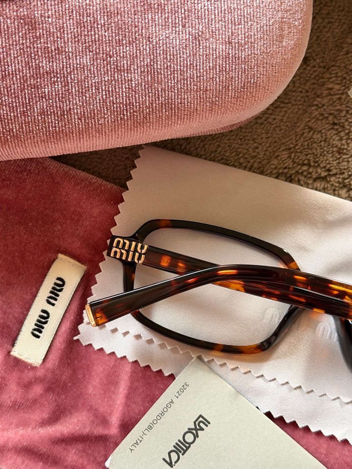 Miu miu şeffaf optik gözlük - Görsel 3