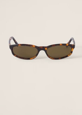 Kahverengi Tokalı Klasik Kadın Güneş Gözlüğü - Görsel 3