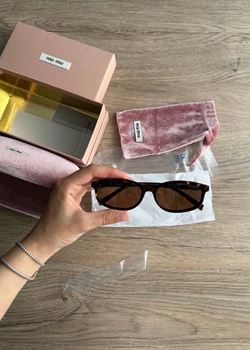 Miu Miu Kahverengi Parisian Gözlük - Görsel 2