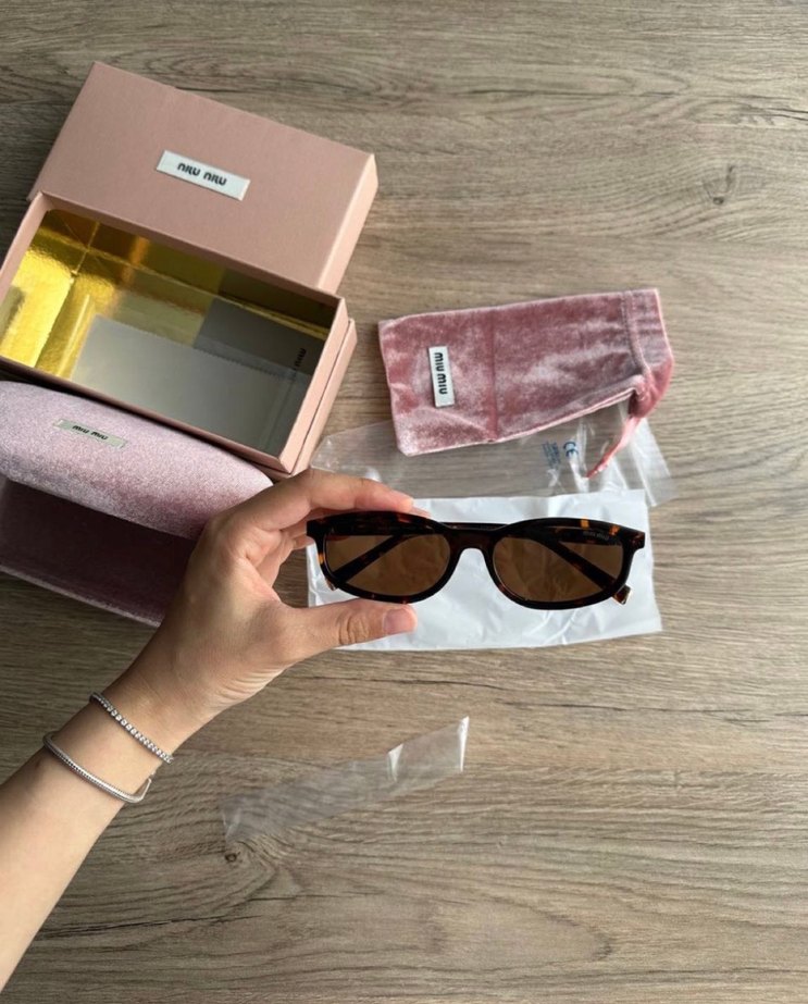 Miu Miu Kahverengi Parisian Gözlük - Görsel 2