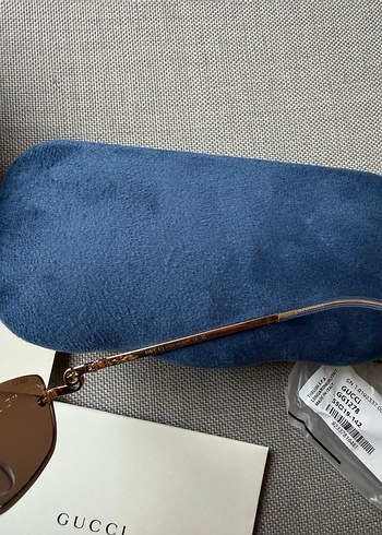 Gucci Parlak Kahverengi Kadın Güneş Gözlüğü - Görsel 4