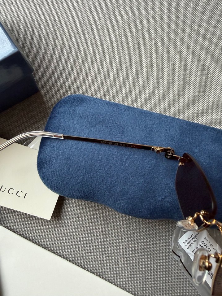 Gucci Parlak Kahverengi Kadın Güneş Gözlüğü - Görsel 5