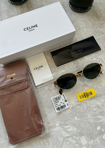 CELINE Paris Klasik Gold Tokalı Kadın Gözlük - Görsel 4