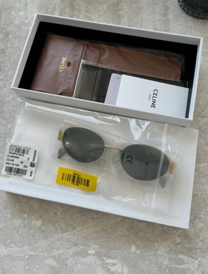 CELINE Paris Klasik Gold Tokalı Kadın Gözlük - Görsel 3