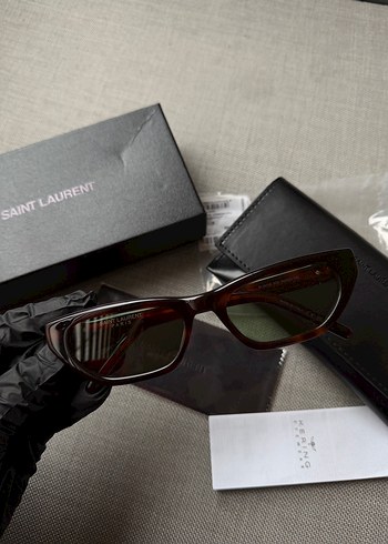 Bej Parlak Saint Laurent Kadın Gözlük - Görsel 4