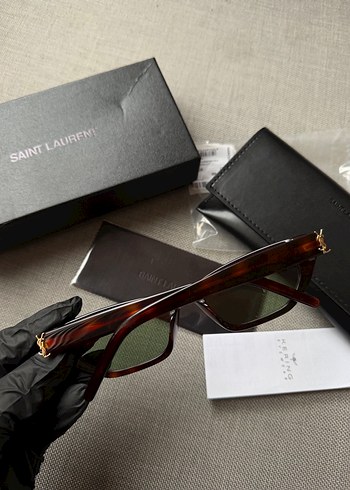 Bej Parlak Saint Laurent Kadın Gözlük - Görsel 2