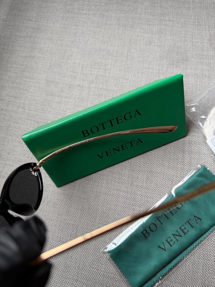 Bottega Veneta Altın Transparan Kadın Gözlük - Görsel 5