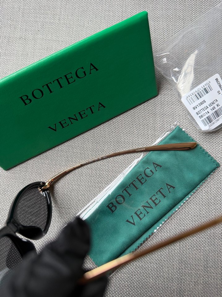Bottega Veneta Altın Transparan Kadın Gözlük - Görsel 3