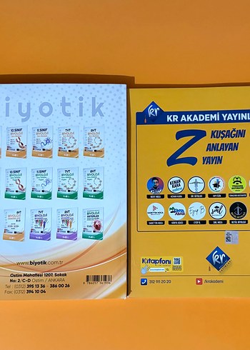 Biyotik TYT Biyoloji Soru Bankası+Dr. Biyoloji TYT Video Ders