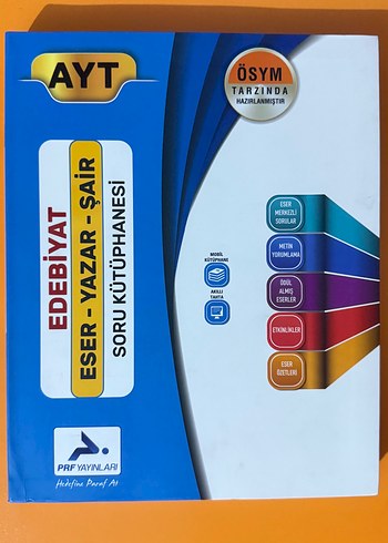 Paraf AYT Edebiyat Eser-Yazar-Şair Soru Kütüphanesi/Bankası Cilt
