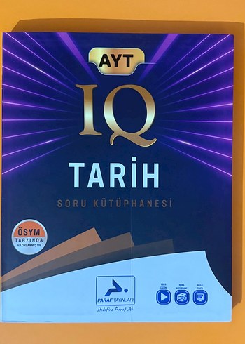 Paraf AYT IQ Tarih Soru Kütüphanesi/ Tarih Soru Bankası (Ciltli)