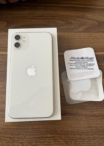 Beyaz iPhone 11 128 GB Türkiye Cihazı Kutulu Faturalı Garantili