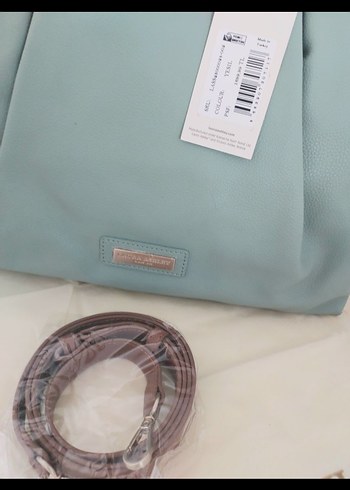 Beden Laura Ashley Su yeşili Pliseli Kadın Çanta