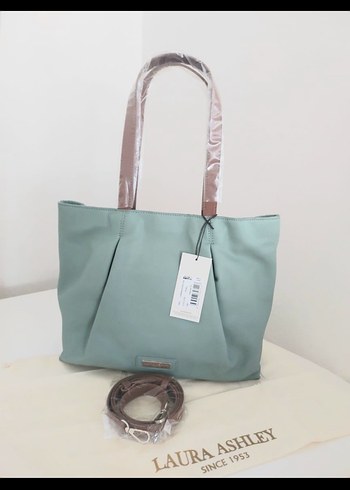 Laura Ashley Su yeşili Pliseli Kadın Çanta