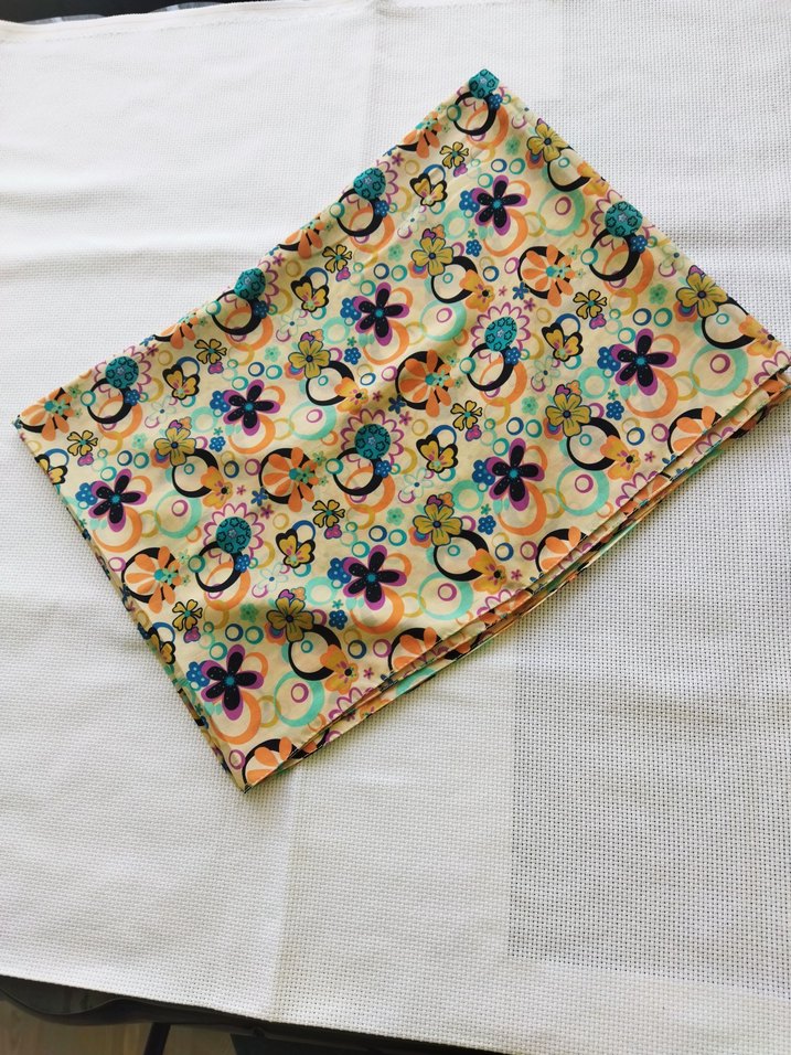 Renkli Desenli yazlık kumaş şal - Görsel 2