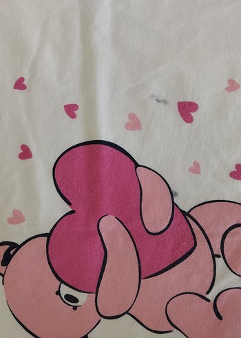 Kız Çocuk Dantelli Tişört ve Ayıcık baskılı tişört - Görsel 8