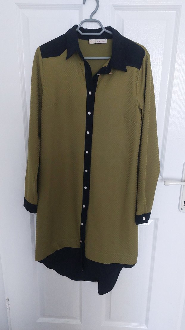 Düğmeli Uzun Kollu Tunik - Görsel 5