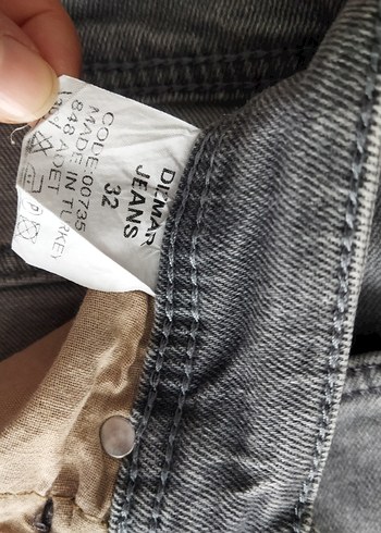 Gri Erkek Kot Pantolon - Görsel 5