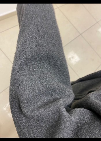 Gri Kısa Kruvaze Yün Kadın Ceket - Görsel 7