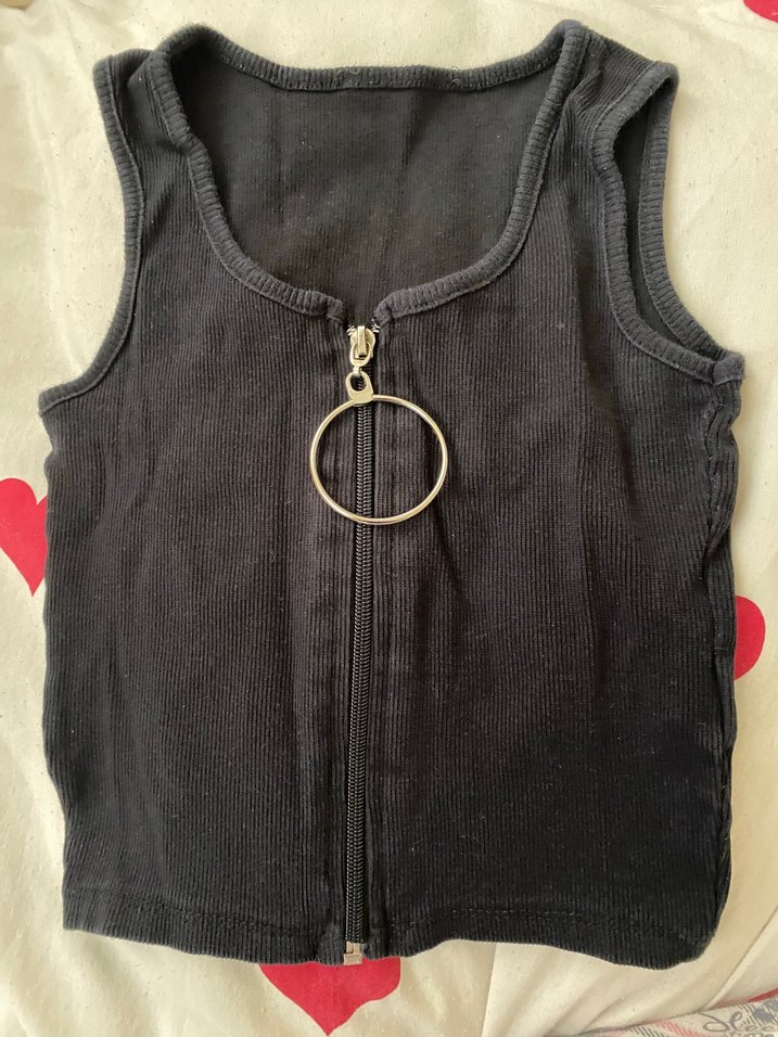 Fermuarlı Kolsuz Üst - Görsel 2