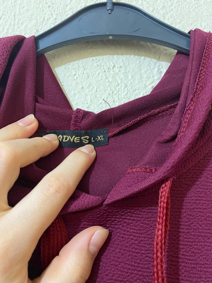 Bordo Uzun Salaş Kadın Elbise - Görsel 2