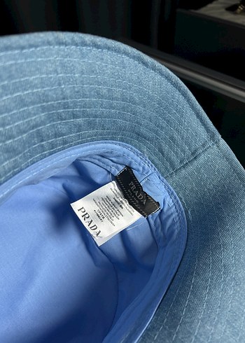 Prada Prada Mavi Denim şapka