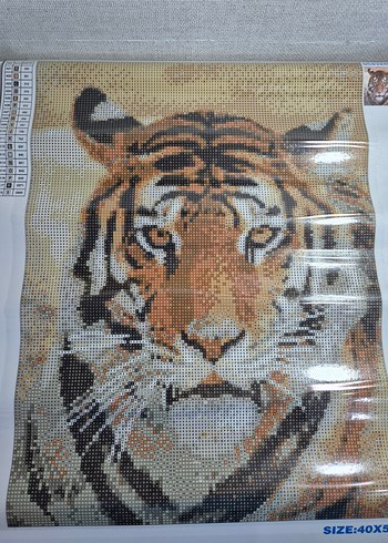  Kaplan Desenli 40x50 Diamond Painting Elmas Boyama