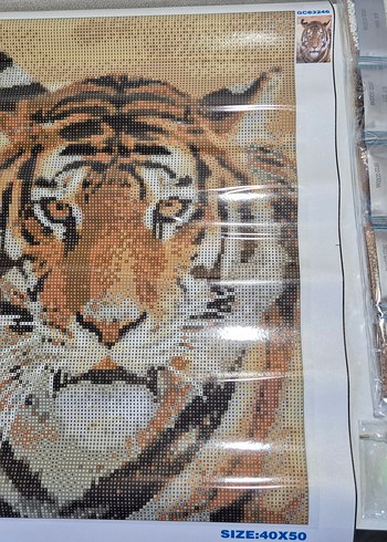 Kaplan Desenli 40x50 Diamond Painting Elmas Boyama