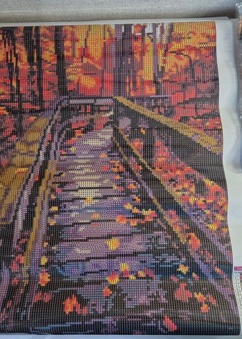 Sonbahar Desenli 40x50 Diamond Painting Elmas Boyama