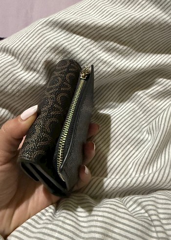 Beden kahverengi Renk Kahverengi Deri calvin klein Kadın Cüzdanı