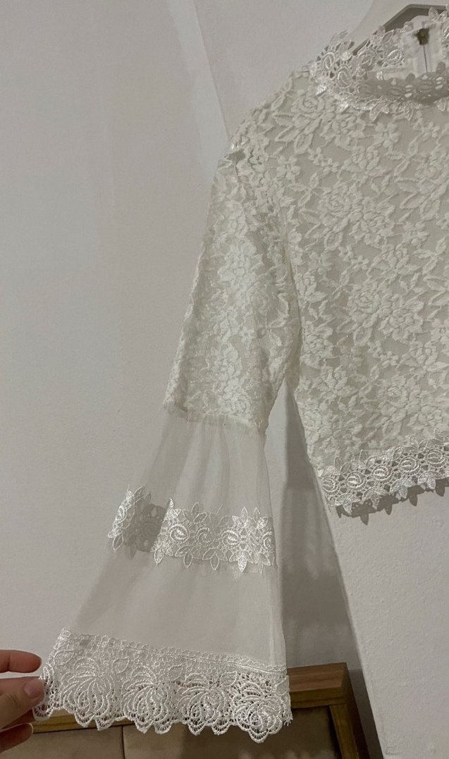 Dantel Detaylı Bohem Kadın Bluz - Görsel 2