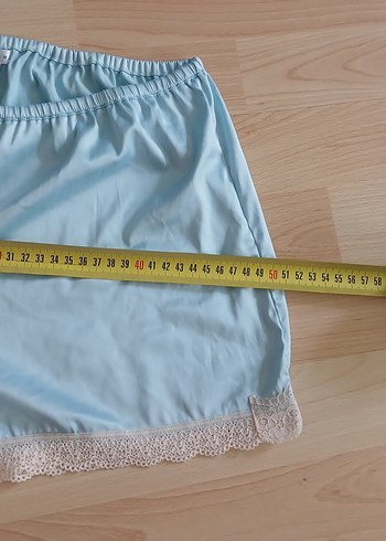 m Beden turkuaz Renk Turkuaz Mini İp Askılı Bohem Kadın Pijama Takımı