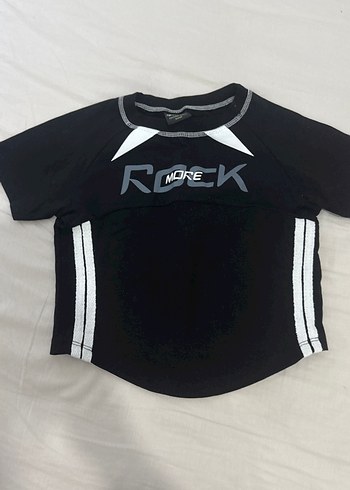 Köstebek marka Kızlar için Siyah Rock Punk Tişört